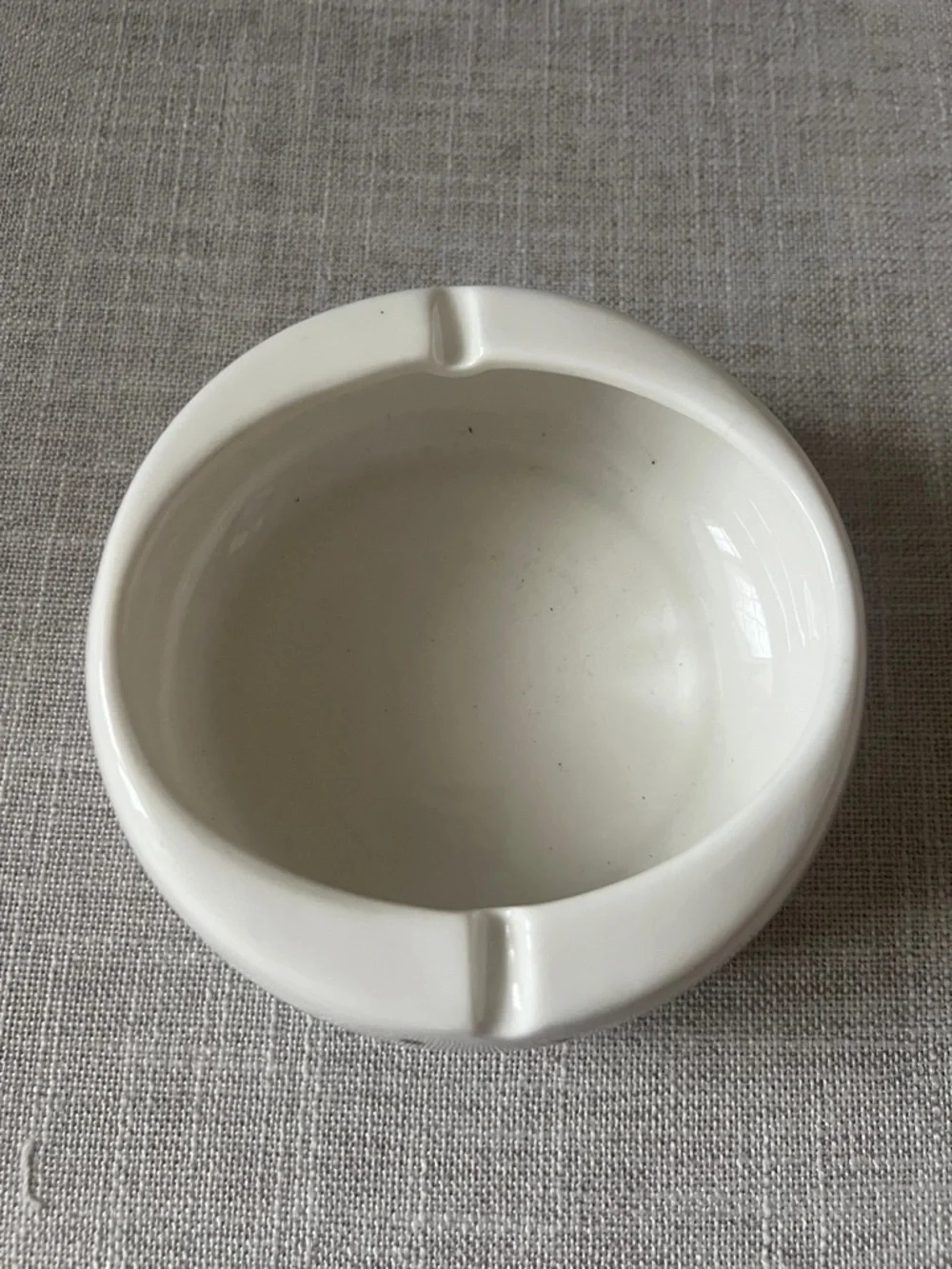 White Ceramic Cat Face Trinket dish  - Cute Whisker Design